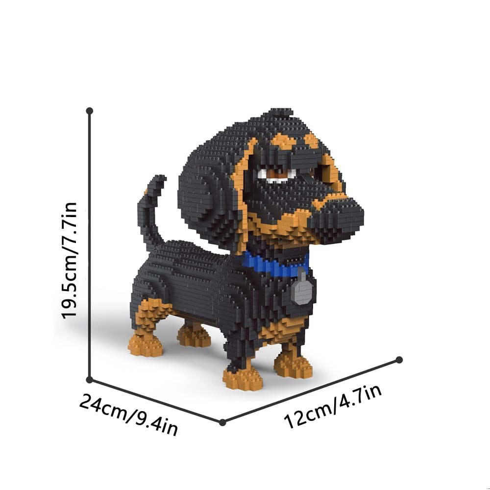 alltogetho dachshund model detailed pieces close-up highlighting precision craftsmanship.