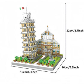 Alltogetho Leaning Tower tilt detail shows a precise tilt angle.