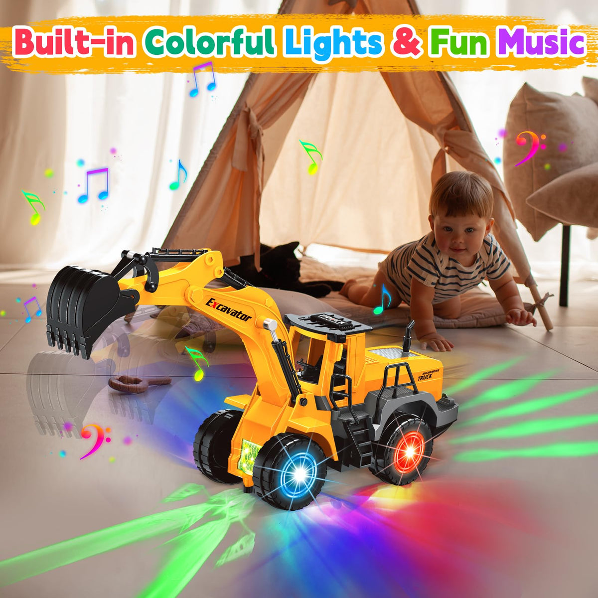 ALOTJOY realistic digging arm enhances pretend play and storytelling.