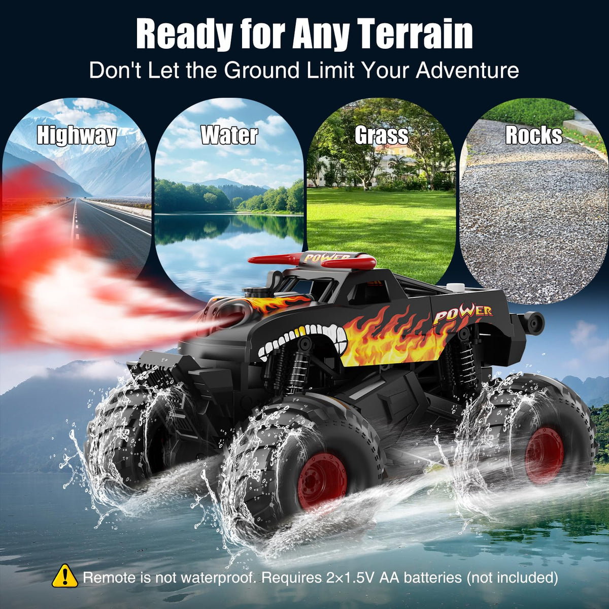 Alotwan ABS body and durable shell withstands drops and splashes during outdoor fun.