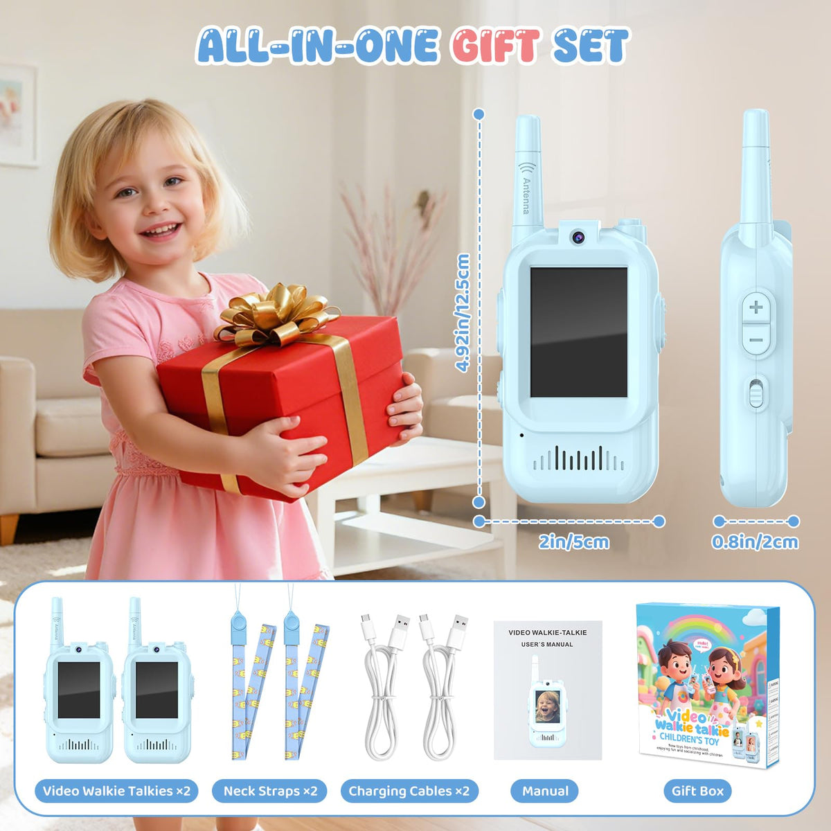 Alotwan drop resistant ABS shell emphasizes durability for active kids