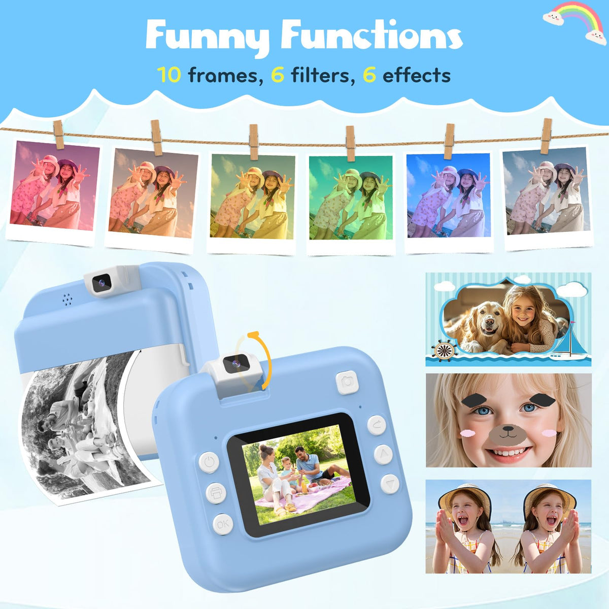 Alotwan 1080P video recording delivers clear clips of adventures.