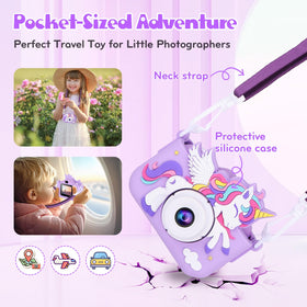 Alotwan Kids Camera 1080p Video captures clear memories on the go.