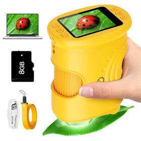 Alotwan Kids Microscope with HD screen for vivid exploration.