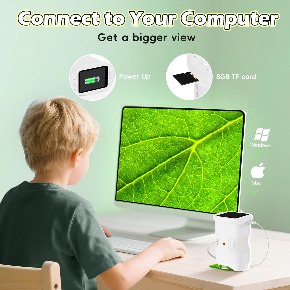 Alotwan Kids Microscope ideal for outdoor learning and field exploration.