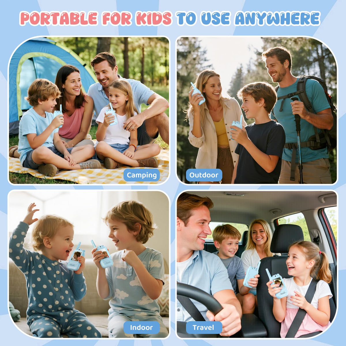 Alotwan neck straps anti lost system enables hands free carry on outdoor play