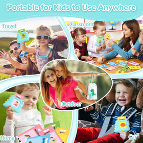 Alotwan talking flash card compact storage fits bags and backpacks.