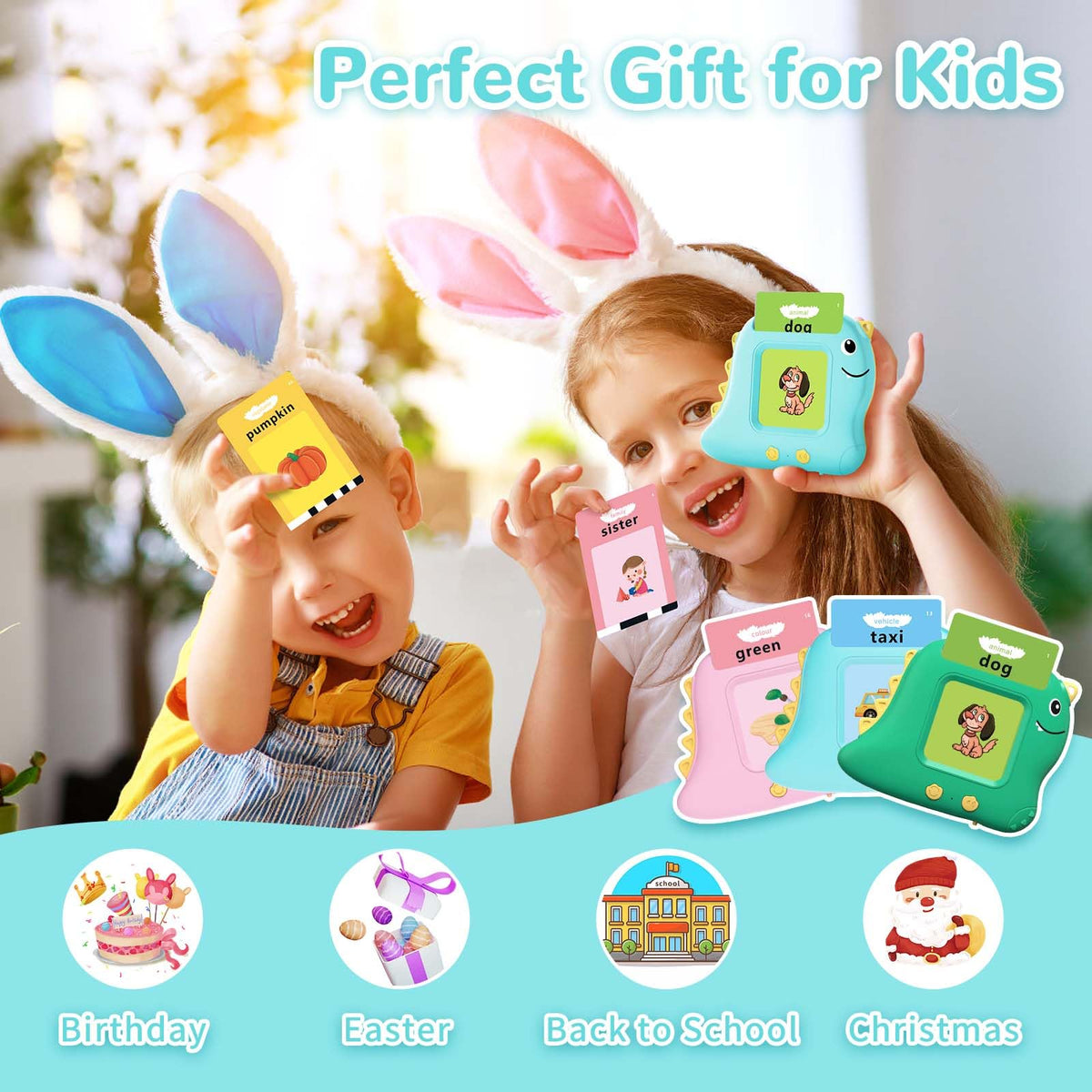 Alotwan talking flash card travel friendly activity for car rides.