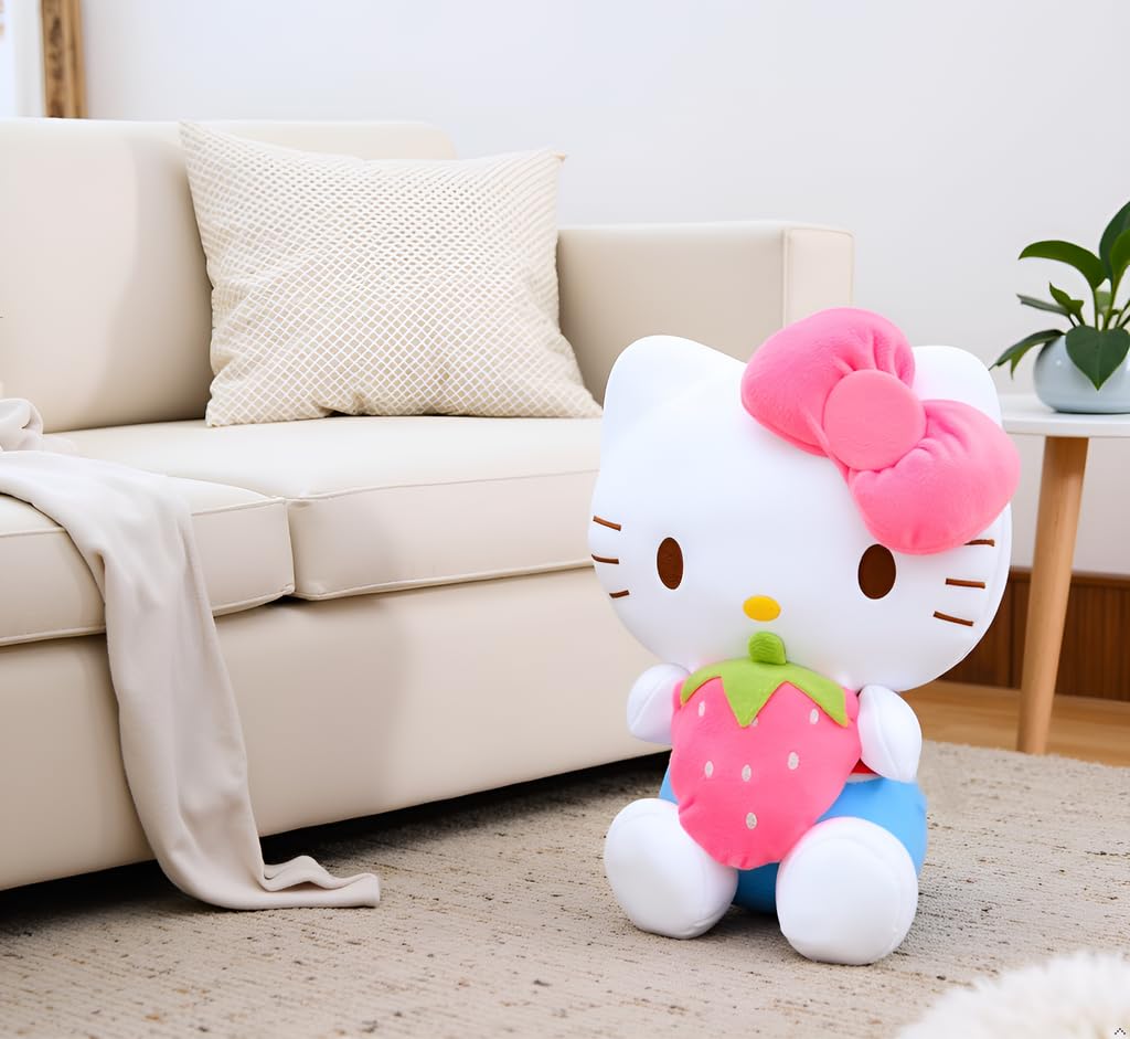 AlphaDesignLuxe kitty plush oversized 17-5inch size for generous hugs.