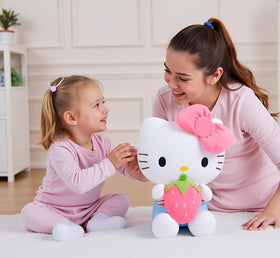 AlphaDesignLuxe kitty plush embroidery detail highlighting durable design for collectors.