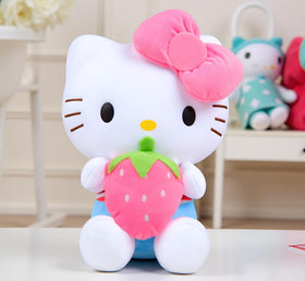 AlphaDesignLuxe kitty plush pink front view, cozy snuggles and room décor.