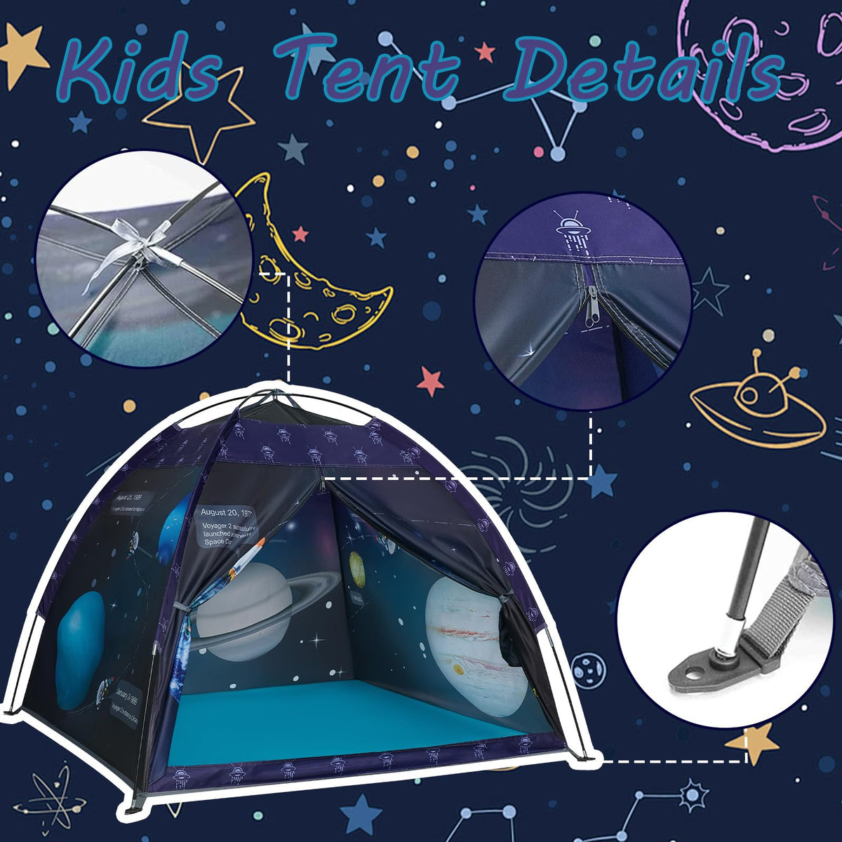 alprang Space World Play Tent Carry Bag for quick storage after play.
