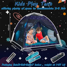alprang Space World Play Tent 47x47x43 inches provides ample play space.