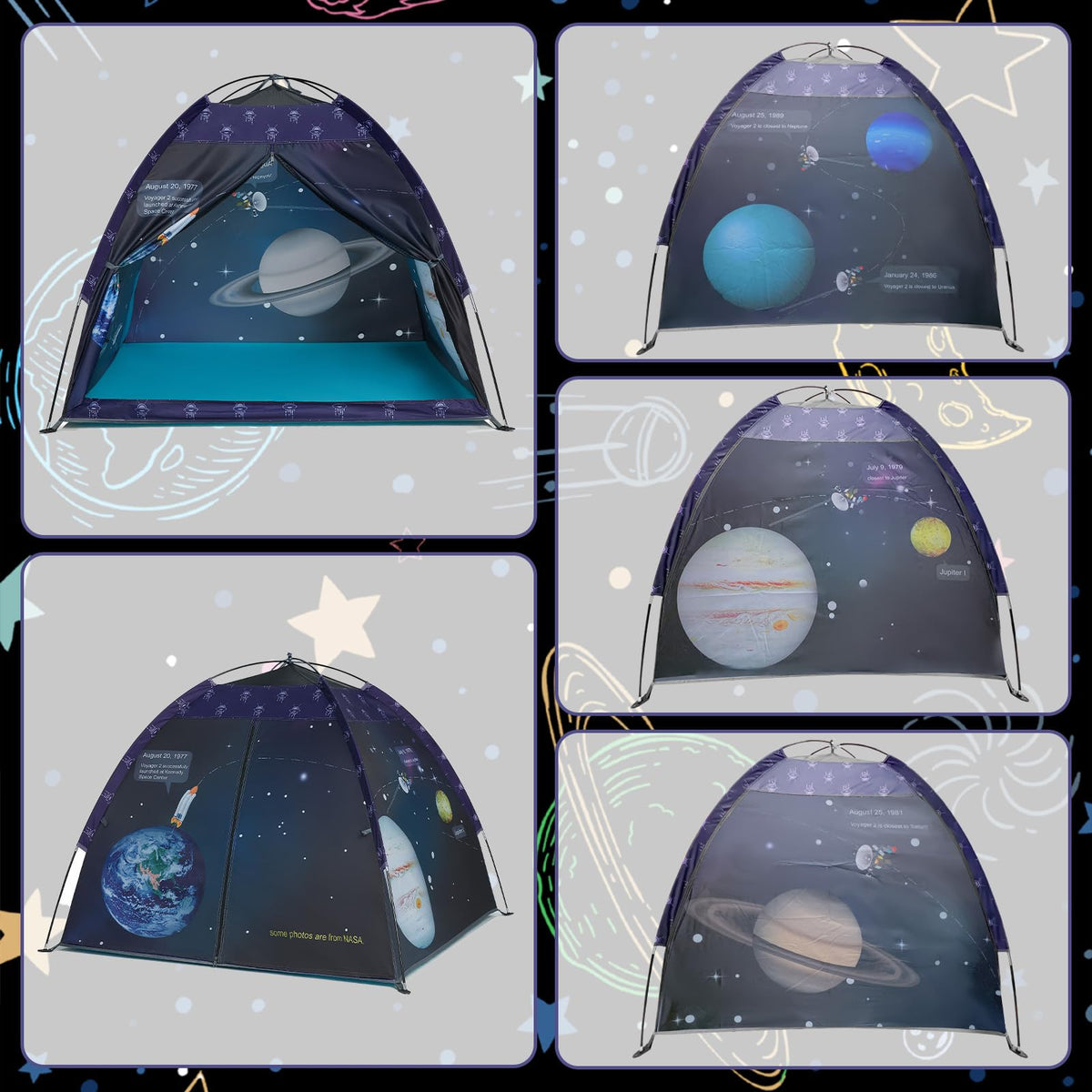 alprang Space World Play Tent Indoor or Outdoor Use roomy play space.