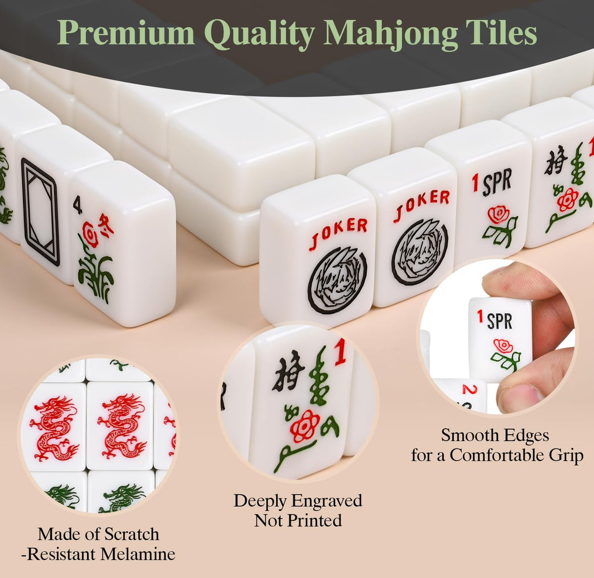 ALRALLI portable mahjong set ready for travel, parties, or game nights.