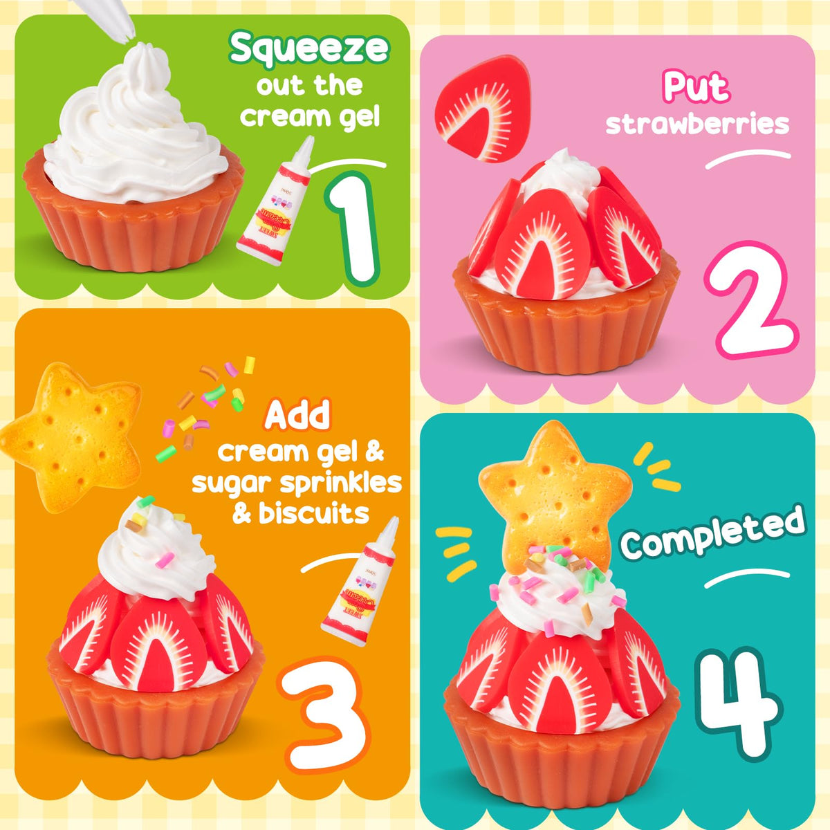 Alritz easy recipe guides help kids create realistic treats with minimal setup.