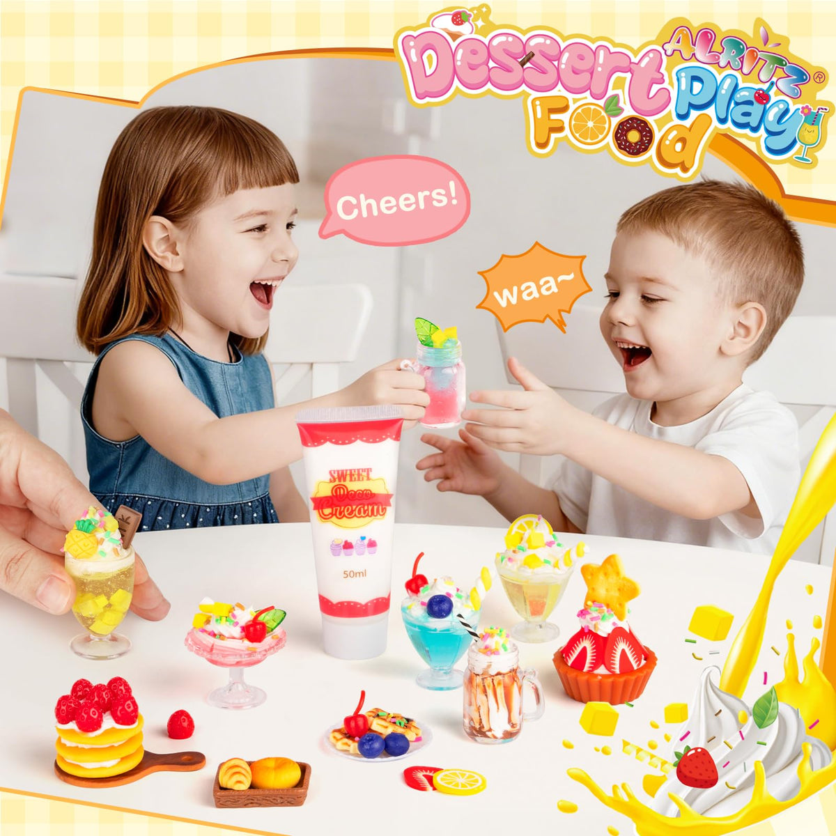 Alritz safe-materials toy set; certified non-edible components for worry-free play.