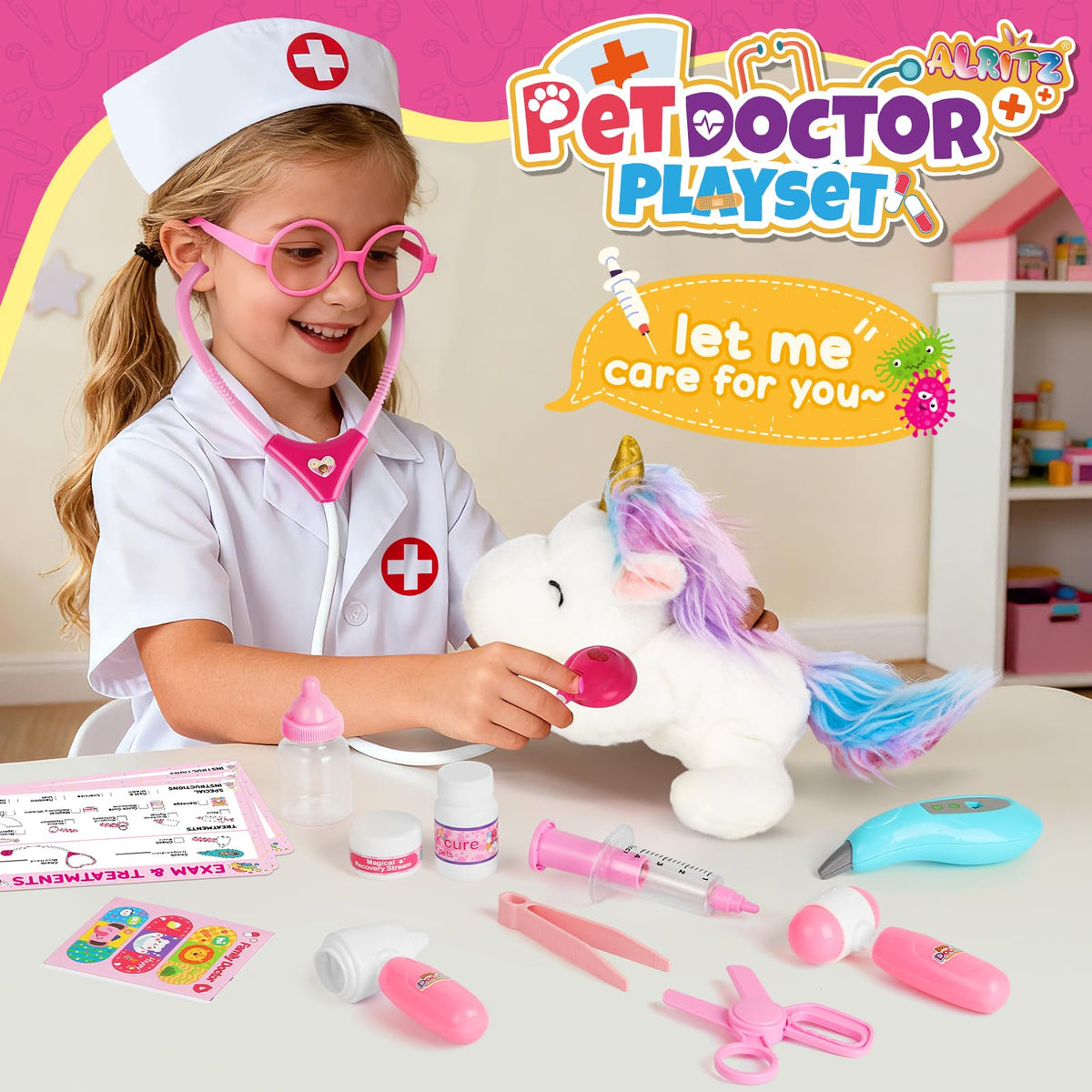 Alritz Unicorn Doctor Kit carrying bag keeps tools organized and portable.