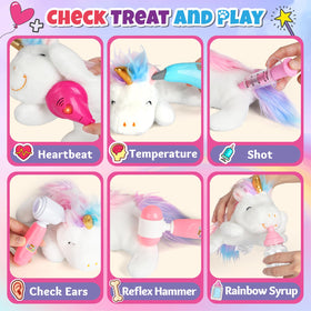 Alritz Unicorn Doctor Kit doctor coat adds immersive role-play attire.