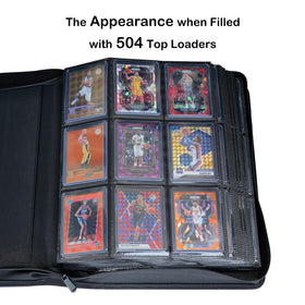Alteagle binder with durable zipper closure secures cards between uses.
