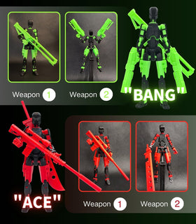 altuco T13 four-pack figures with flexible joints for posing
