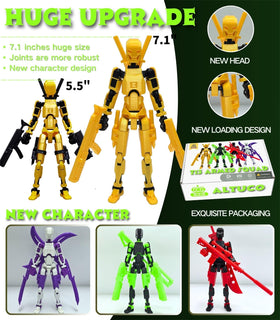altuco T13 figure set showing secondary weapon for versatile play