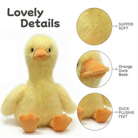 Alwoligag plush duck 14-inch portable size fits small hands
