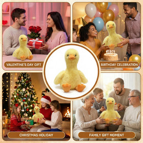Alwoligag plush duck handcrafted beak and texture details