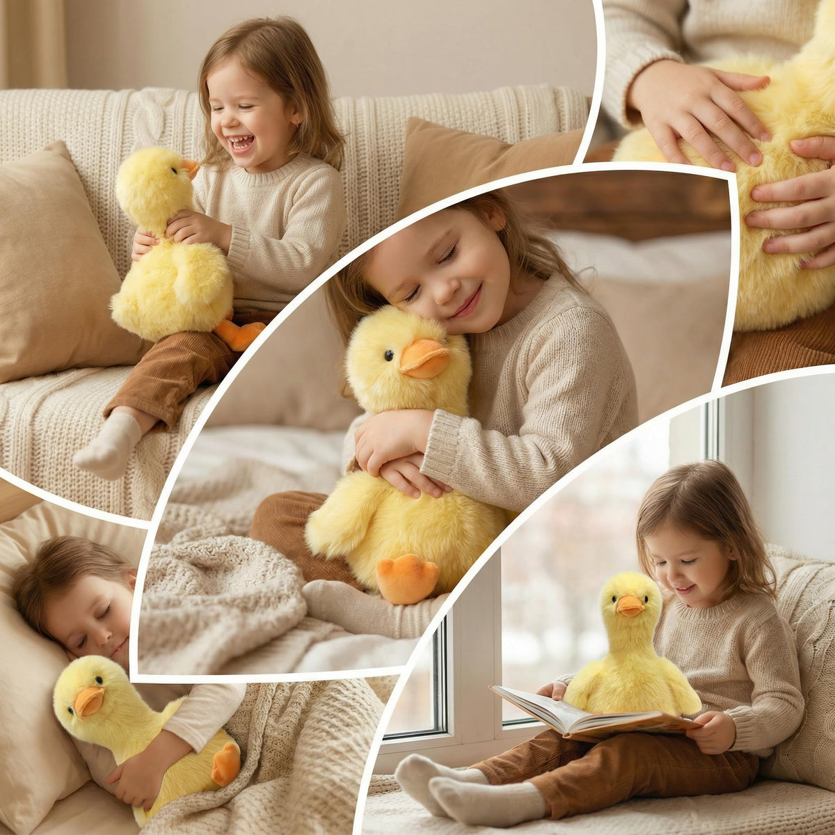Alwoligag plush duck soft short-pile fabric for gentle touch