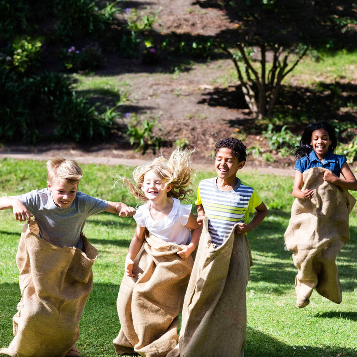 Alytree natural jute material bags with earthy plant aroma.