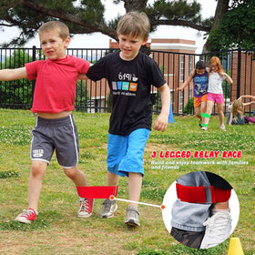 Alytree adjustable three-legged relay bands with elastic rope for teamwork