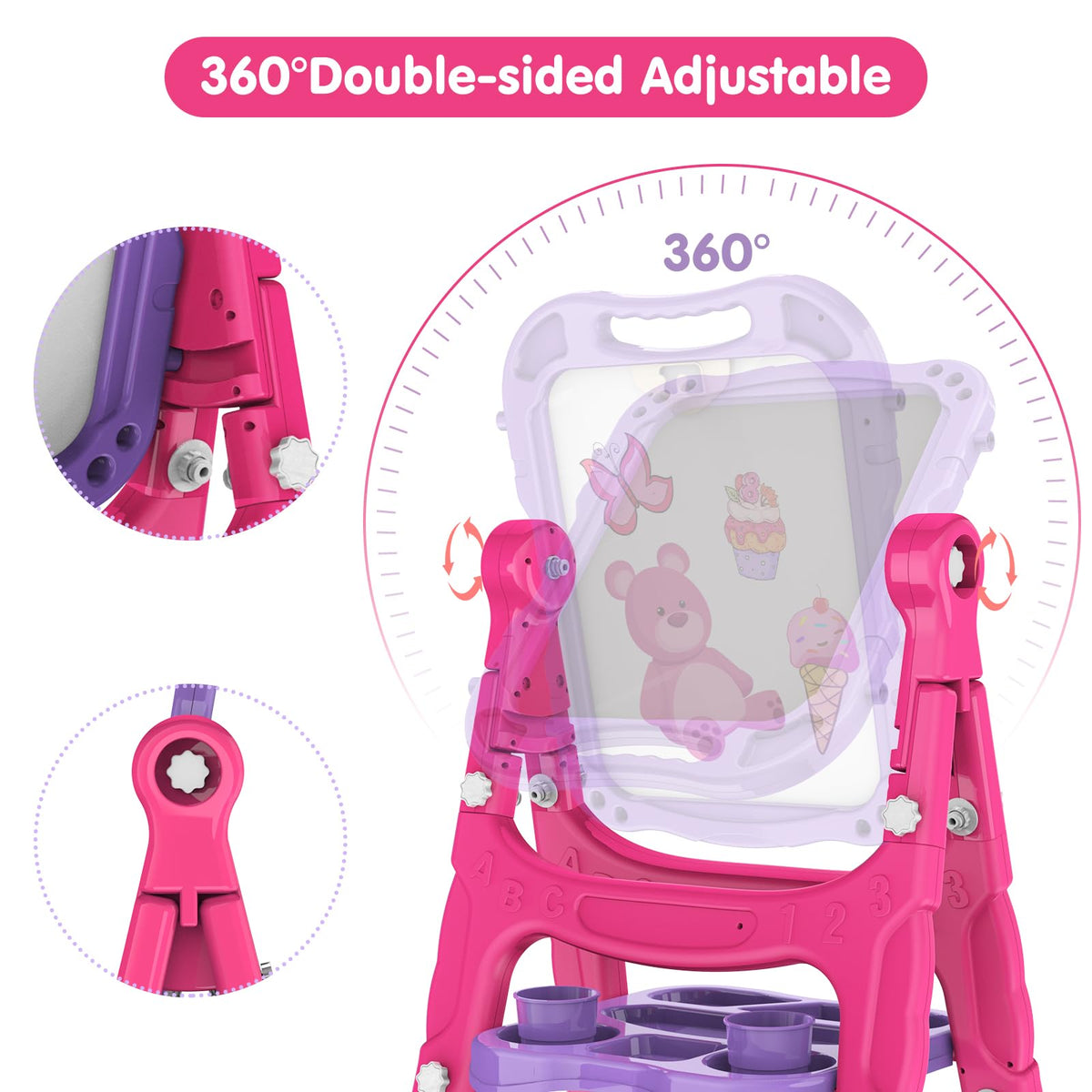 Amagoing compact foldable ABS easel for easy storage