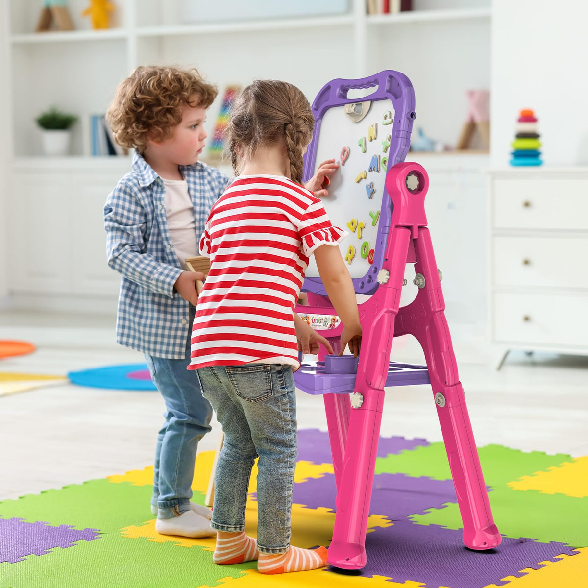 Amagoing easel height adjustable for growing children
