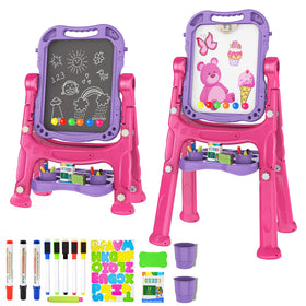 Amagoing easel setup for kids drawing and painting at table