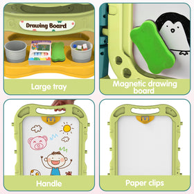 Amagoing magnetic sticks enable easy drawing on the board.