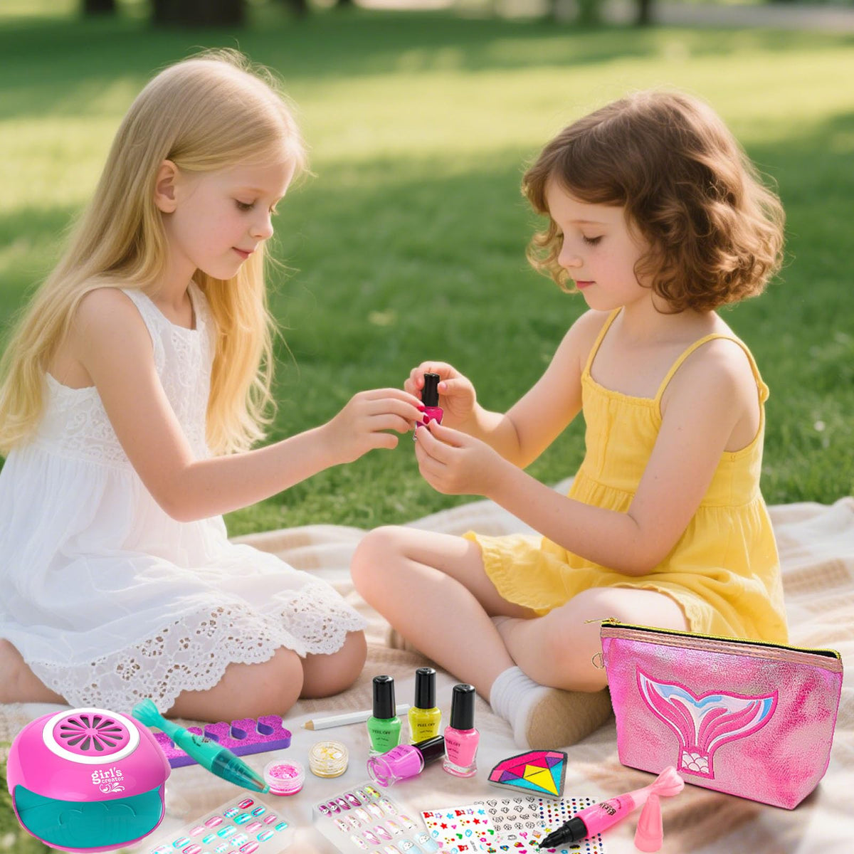 Amagoing pink makeup storage bag helps organize the kit
