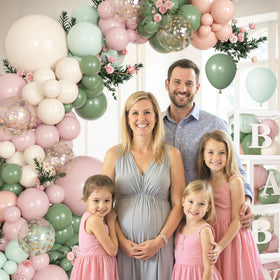 Amandir 153-piece set covers multiple sizes for a full balloon arch.