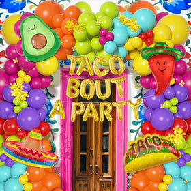 Amandir chili foil balloon adds bold color to your arch