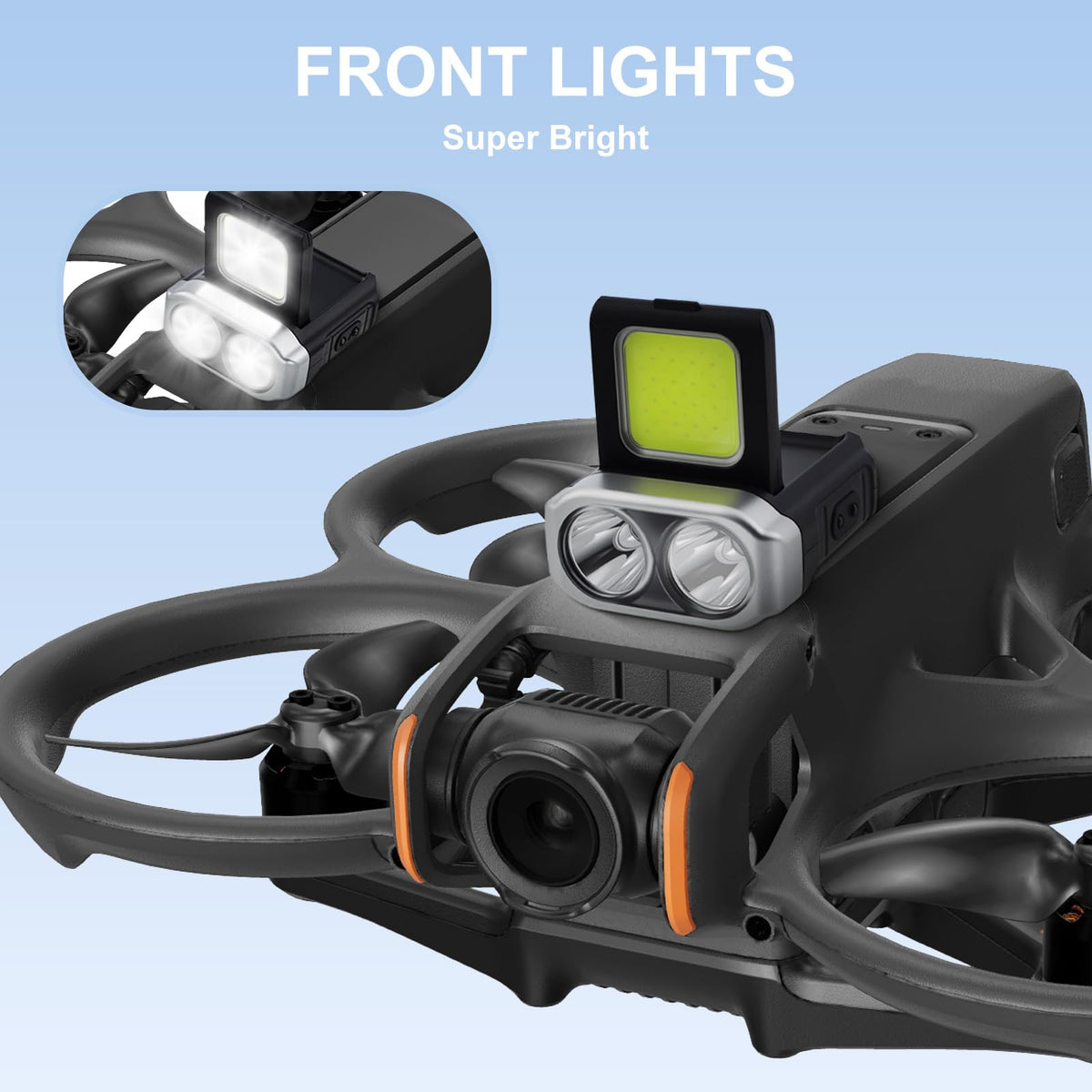 Amanely Strobe Light provides high visibility to prevent collisions during night flights.