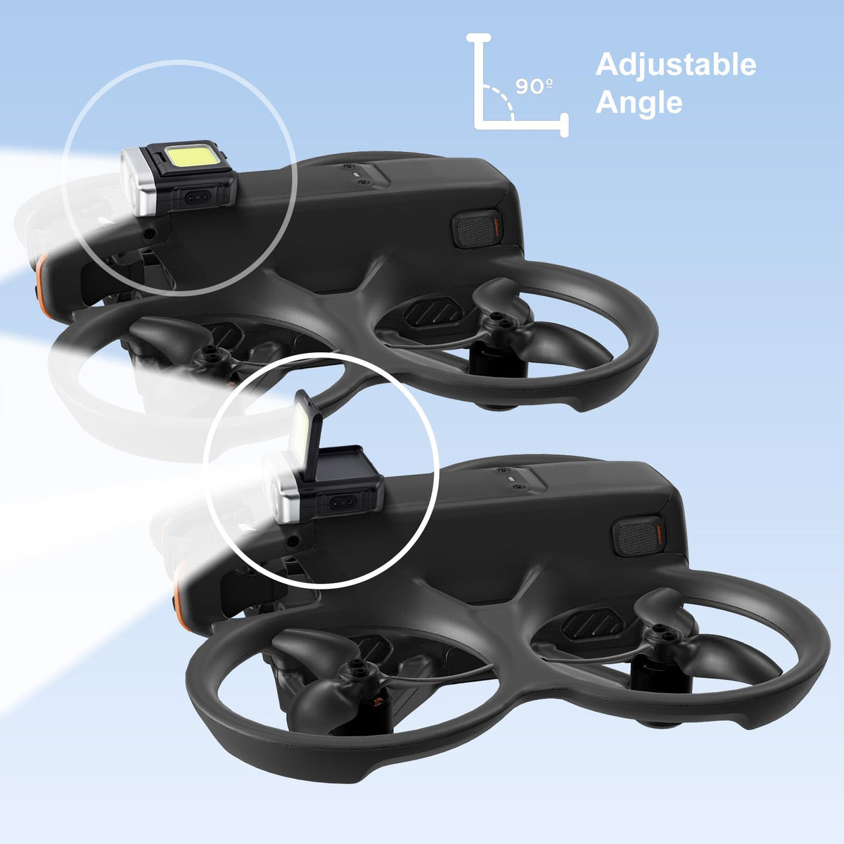 Amanely light is lightweight and aerodynamically designed to preserve flight performance.