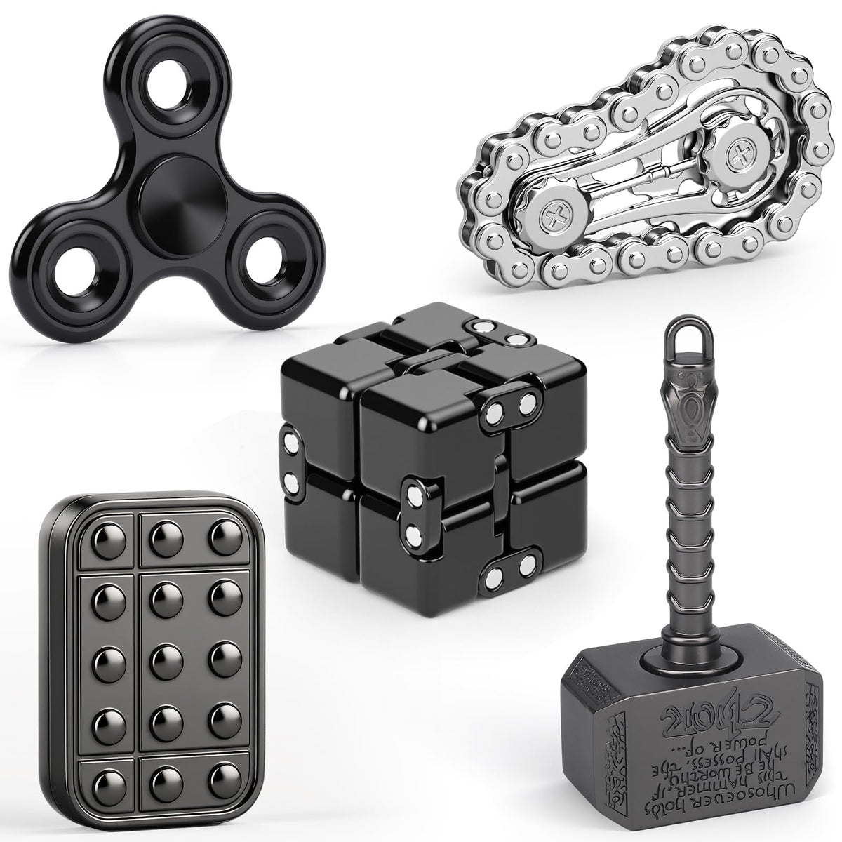 Amarlozn 2-in-1 hammer spinner on a desk for focused work.