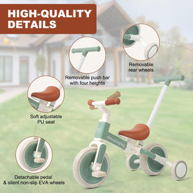 AmazingJoy push handle height adjustment helps parents guide safely.