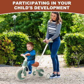 AmazingJoy training wheels provide extra stability on early rides.