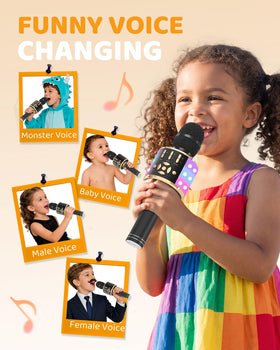 Amazmic Karaoke Microphone compact and portable for travel