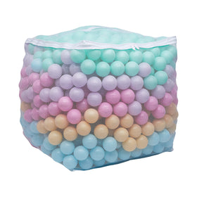 Amazon Basics ball pit balls in six pastel colors for durable toddler play