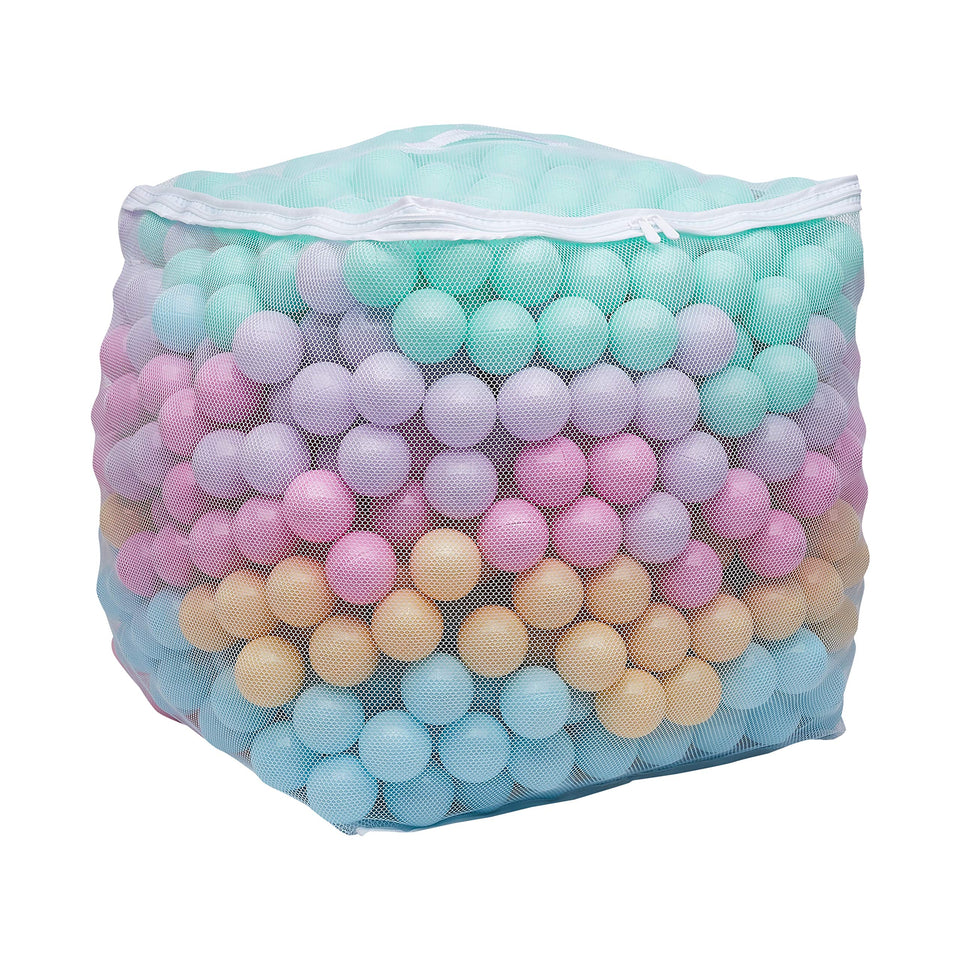 Amazon Basics ball pit balls in six pastel colors for durable toddler play
