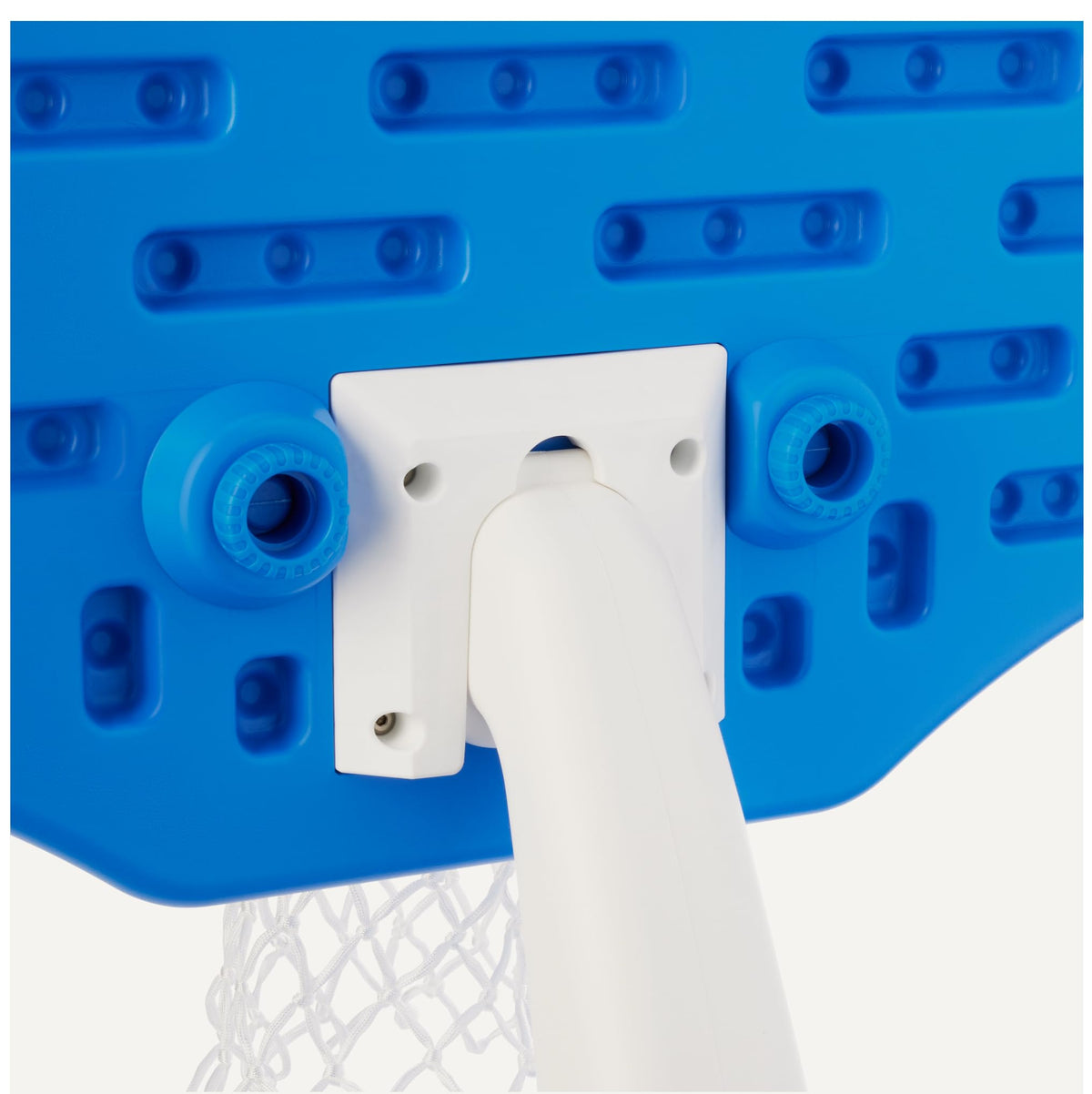 Amazon Basics pool basketball hoop base filled with water for stability.
