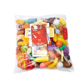 Amazon Basics pretend fruits and vegetables for role-play shopping.