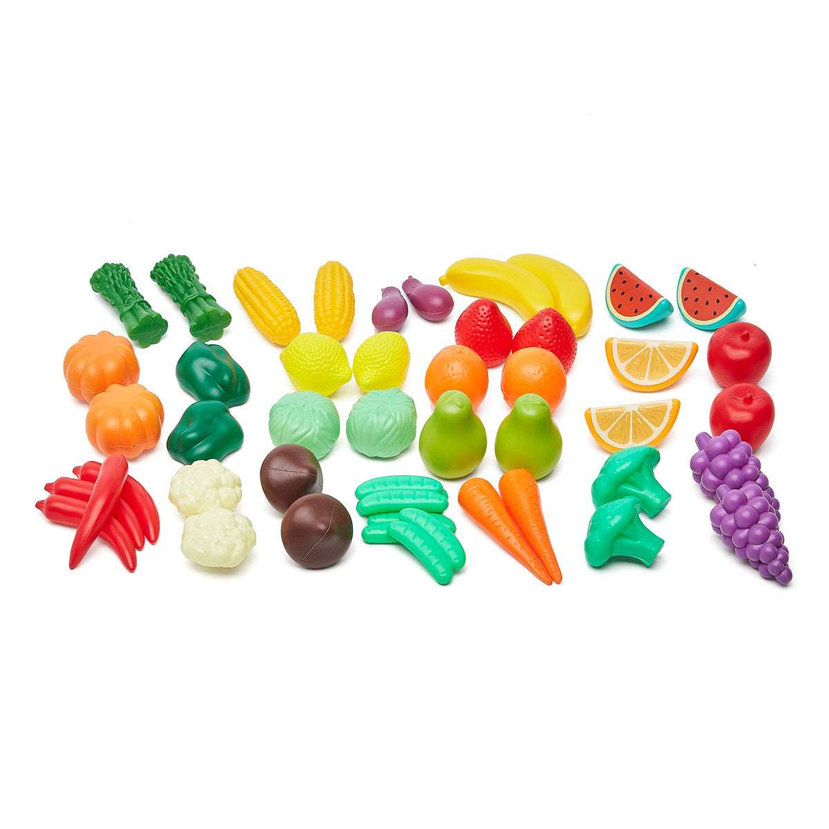 Amazon Basics toy pizza, burger, and baked goods for storytelling meals.