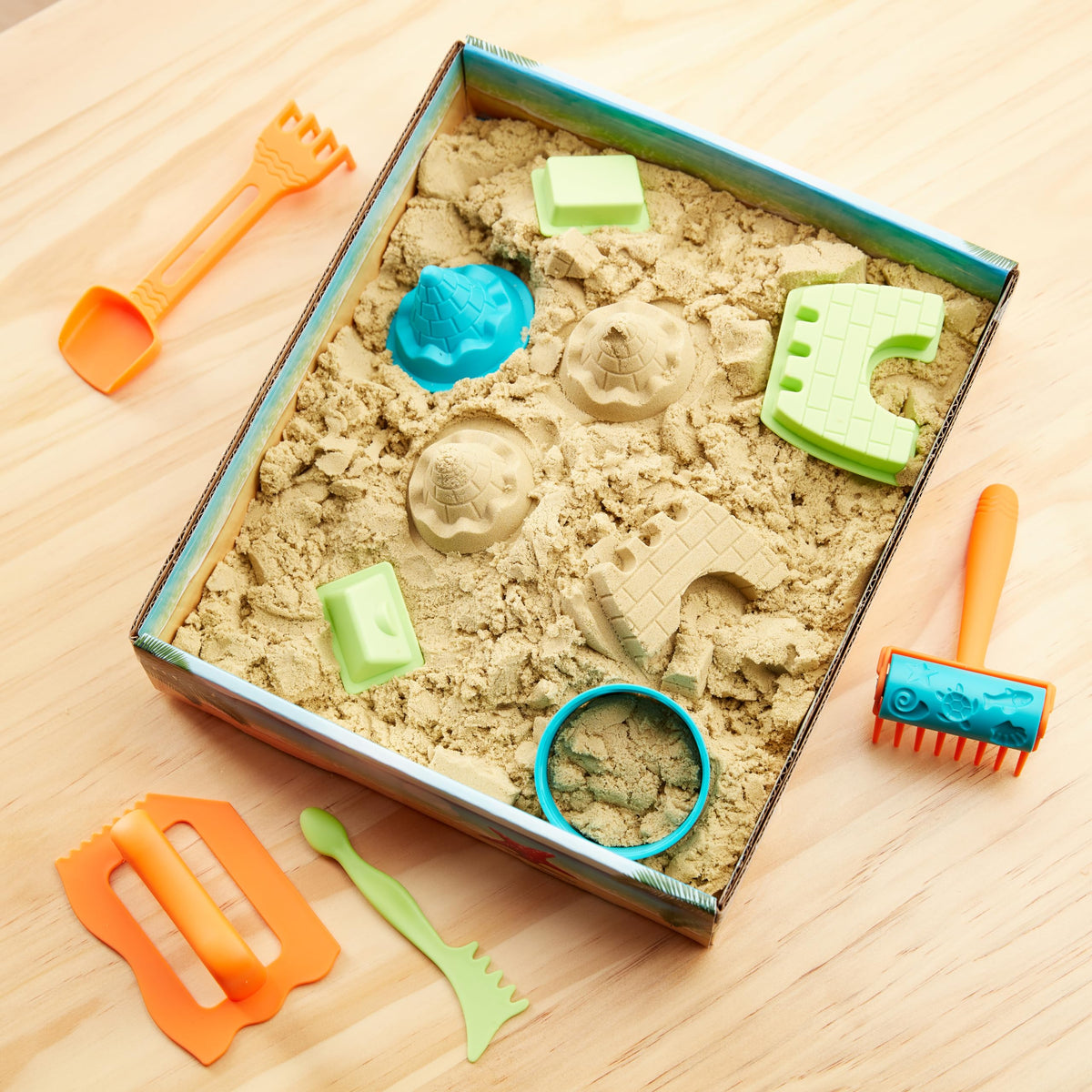 Amazon Basics sand tray keeps play contained for tidy activities